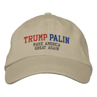 Gorra Bordada TRUMP PALIN 2016: Hacer que Estados Unidos vuelva 