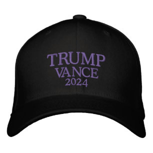 Gorra Bordada Trump Vance 2024 Negro