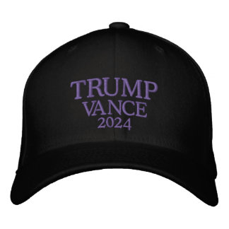 Gorra Bordada Trump Vance 2024 Negro