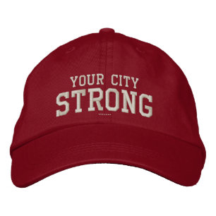 Gorra Bordada Tu ciudad fuerte y personalizada