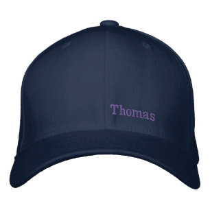 Gorra Bordada Tu Nombre, Minimalista Morado Simple Limpio