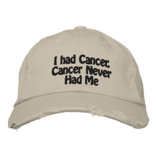 Gorra Bordada Tuve cáncer, el cáncer nunca me tuvo