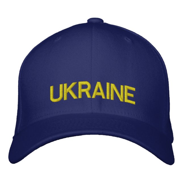 Gorra Bordada Ucrania Emboida Personalizado Ha (Anverso)