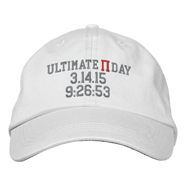Gorra Bordada Último Día Pi 2015 (Anverso)