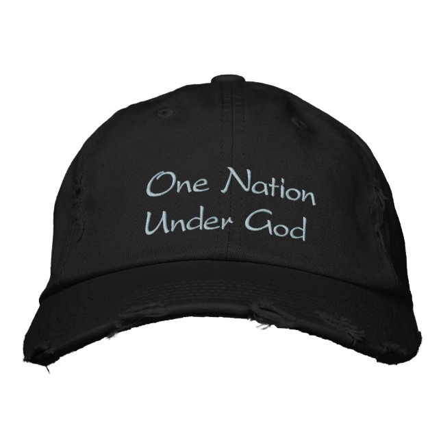Gorra Bordada Una nación bajo Dios (Anverso)