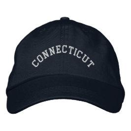 Gorra Bordada Unas capas básicas bordadas de Connecticut azul