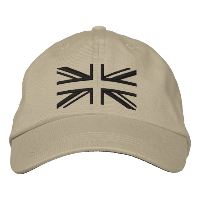 Gorra Bordada Union Jack ~ Black Modern (Anverso)