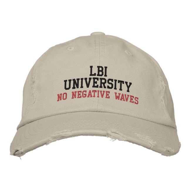 GORRA BORDADA UNIVERSIDAD LBI SIN ONDAS NEGATIVAS (Anverso)