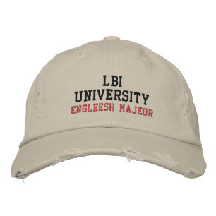 GORRA BORDADA UNIVERSIDAD LBI (TM) PRINCIPAL ENGLEESH