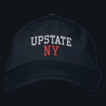 Gorra Bordada UPSTATE NY blanco y rojo sobre azul marino<br><div class="desc">UPSTATE NY blanco y rojo bordado en gorra de algodón azul marino. El bordado es el personalizable a otras opciones de color al seleccionar el botón de la herramienta "Editar diseño". También está disponible la opción para seleccionar la elección del color gorra en la página principal del elemento.</div>
