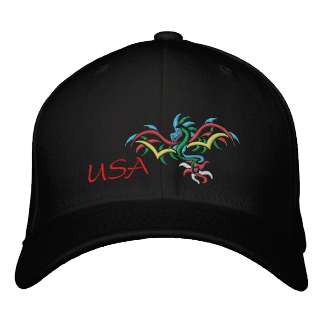 GORRA BORDADA USA SUN DRAGON (Anverso)