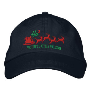 Gorra Bordada Vacaciones personalizadas en Santa Sleigh Ride Sce