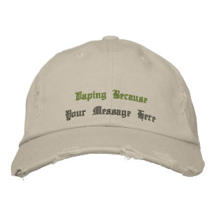Gorra Bordada Vape   el Personalizado VapeGoat con problemas de 