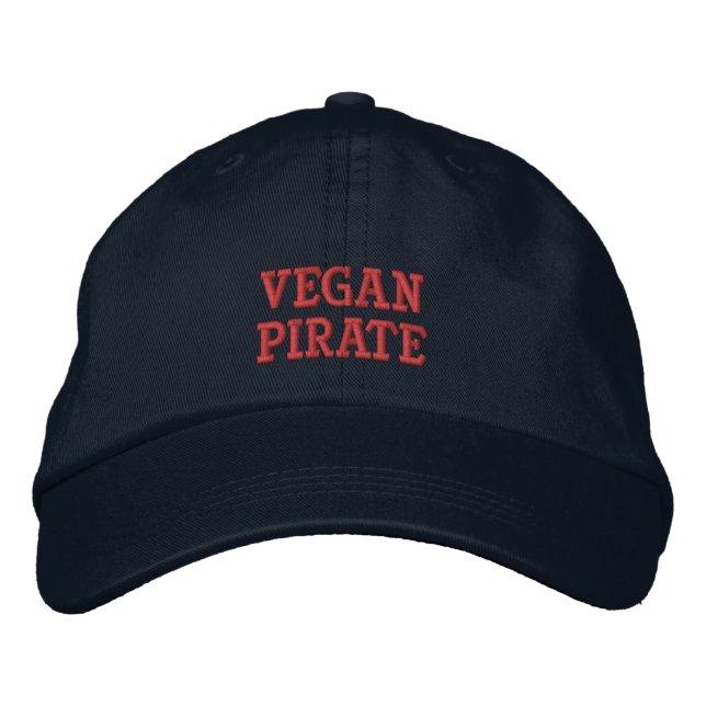 Gorra Bordada Vegan Pirate Cap (Anverso)