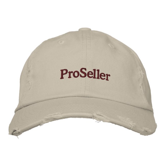 Gorra Bordada Vendedor profesional (Anverso)