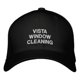 Gorra Bordada Ventana Lavado Nombre de la compañía de puntas bla