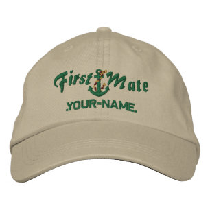 Gorra Bordada Verde personalizado del ancla de la cuerda del