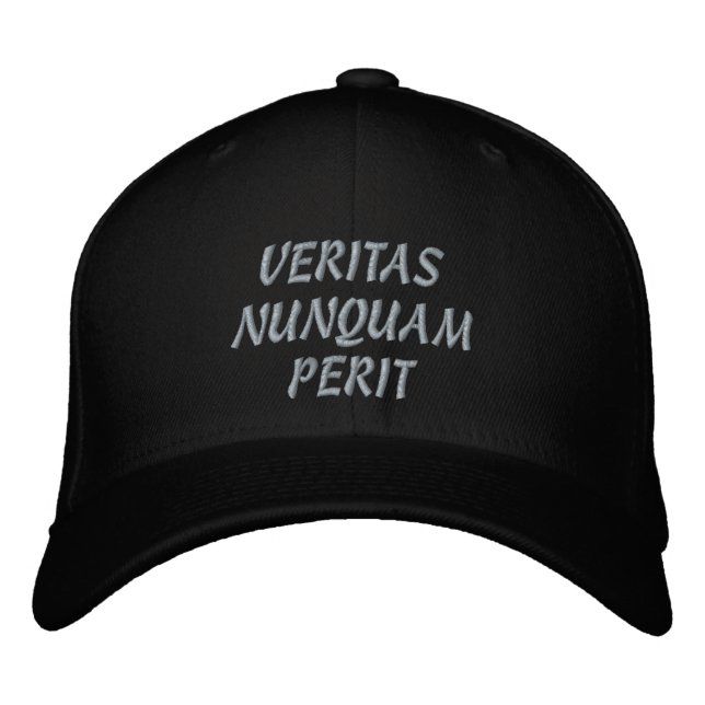 GORRA BORDADA VERITAS NUNQUAM PERIT ( VERDAD NERVER MURIÓ ) (Anverso)