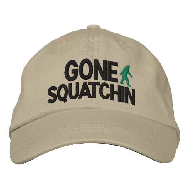 Gorra Bordada Versión de Gone Squatchin Deluxe (Anverso)