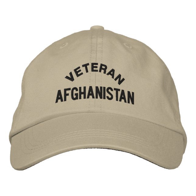 GORRA BORDADA VETERANO, AFGANISTÁN (Anverso)