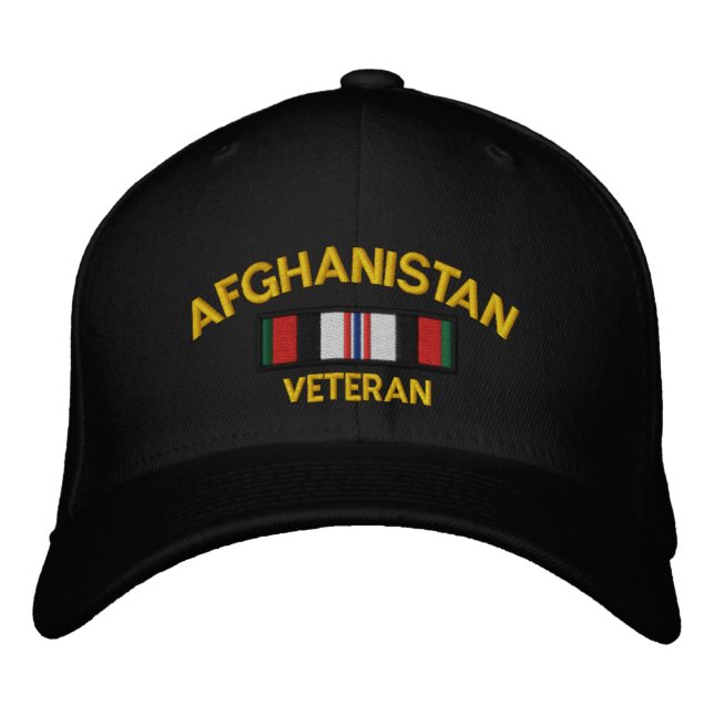 Gorra Bordada Veterano de Afganistán (Anverso)