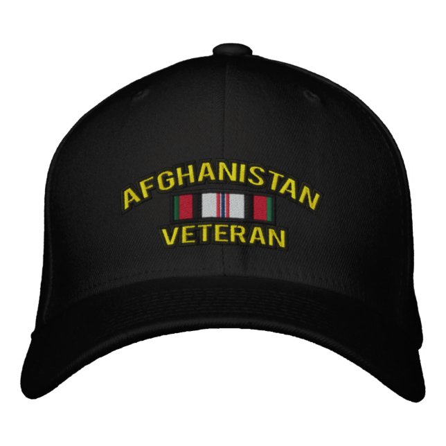 Gorra Bordada Veterano de Afganistán (Anverso)