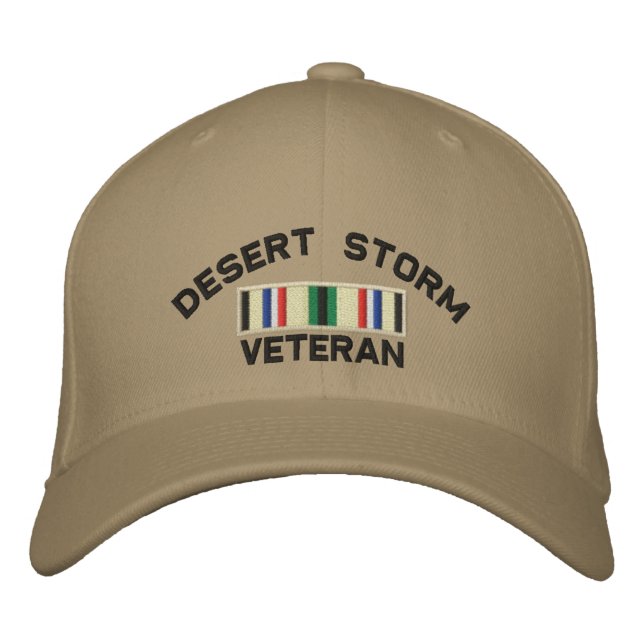 Gorra Bordada Veterano de tormenta del desierto (Anverso)