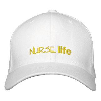 Gorra Bordada vida de enfermería para enfermeras