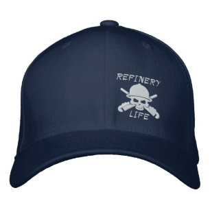 Gorra Bordada Vida de la refinería - frente solamente (costura