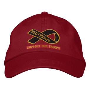 Gorra Bordada Viernes Rojos Apoyan A Nuestras Tropas Borradas Go