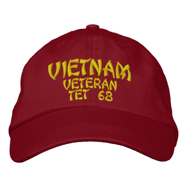 GORRA BORDADA VIETNAM VETERAN TET 68 (Anverso)