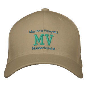 Gorra Bordada Vineyard de Martha, Massachusetts "MV"