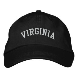 Gorra Bordada Virginia Embroied Adjustable Cap Black