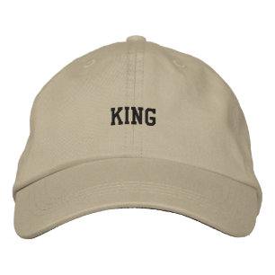 Gorra Bordada Visera de texto KING caqui