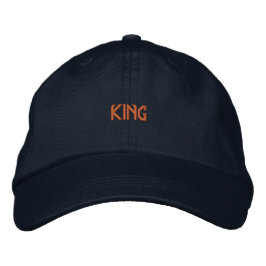 Gorra Bordada Visera Super Trucker de texto personalizado KING c