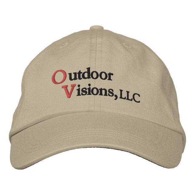 Gorra Bordada Visiones al aire libre de bajo perfil (Anverso)