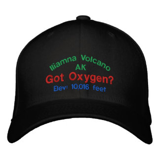 Gorra Bordada Volcán Iliamna Alaska Elevación Cap