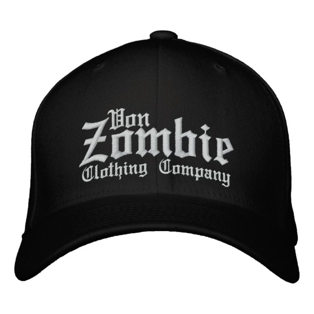 Gorra Bordada Von Zombie Skull Cap 001C (Anverso)