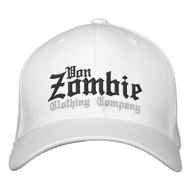 Gorra Bordada Von Zombie Skull Cap 001H (Anverso)