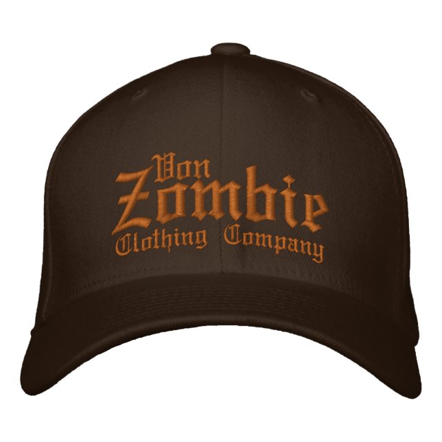 Gorra Bordada Von Zombie Skull Cap 001P (Anverso)