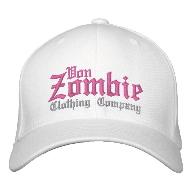 Gorra Bordada Von Zombie Skull Cap 001Q (Anverso)