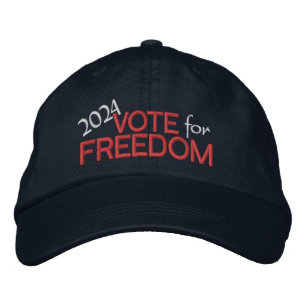 Gorra Bordada Votar por la libertad 2024