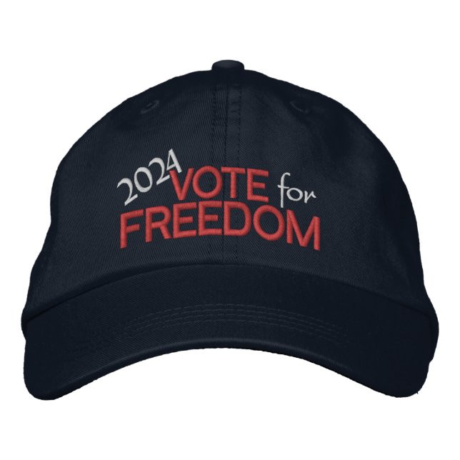 Gorra Bordada Votar por la libertad 2024 (Anverso)