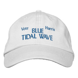 Gorra Bordada Vote Harris Blue Tidal Wave