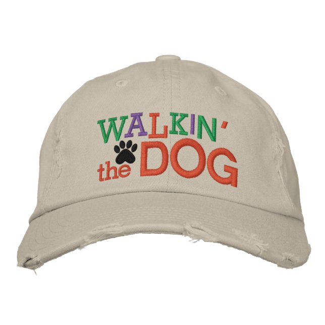 Gorra Bordada Walkin' the Dog Cap by SRF (Anverso)
