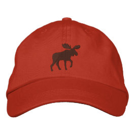 Gorra Bordada Walking Moose Silhouette Wildlife Wilderness