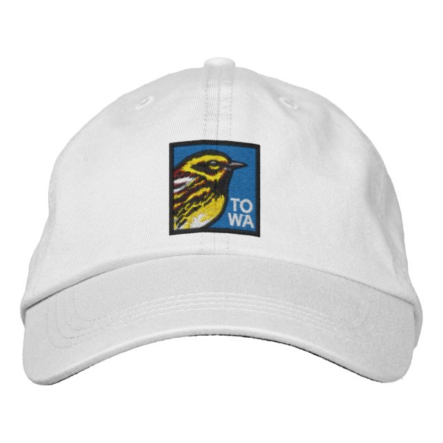 Gorra Bordada Warbler de Townsend (sin problemas) (Anverso)