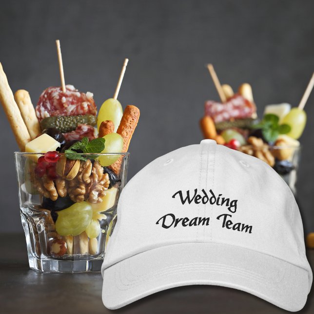 Gorra Bordada Wedding Dream Team,Bride,Bachelorette Personalized (Subido por el creador)