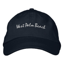 Gorra Bordada West Palm Beach Florida Sombrero de Béisbol Embarc