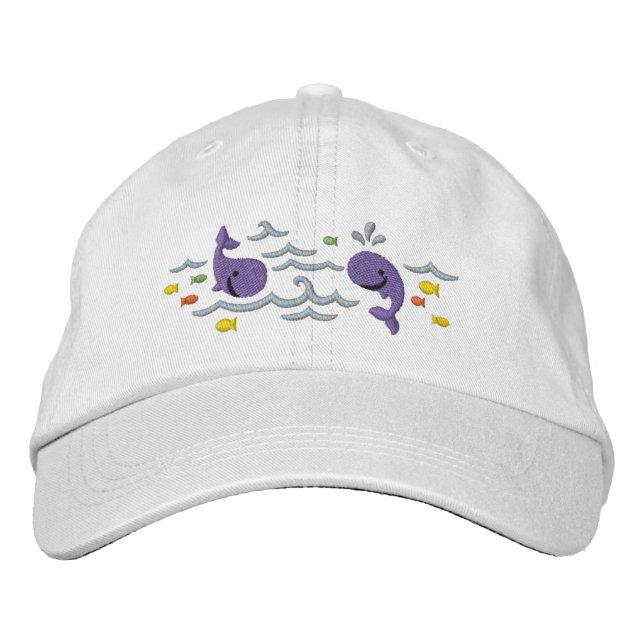 Gorra Bordada Whale Fun (Anverso)